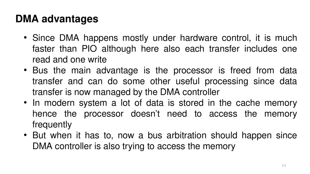 Vipin Kizheppatt Direct Memory Access(DMA) - slide 11 of 26