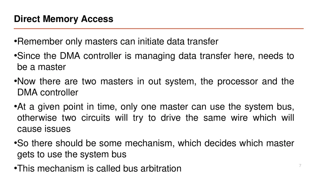Vipin Kizheppatt Direct Memory Access(DMA) - slide 7 of 26