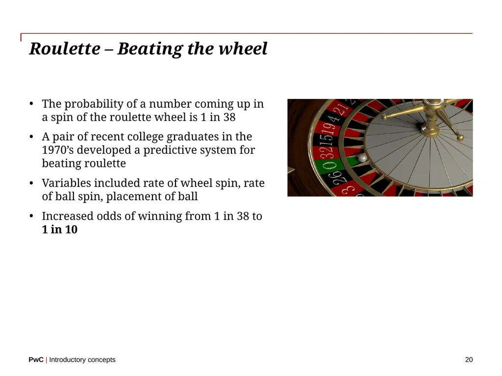 www.pwc.com Introductory concepts Welcome! 2 - slide 20 of 51