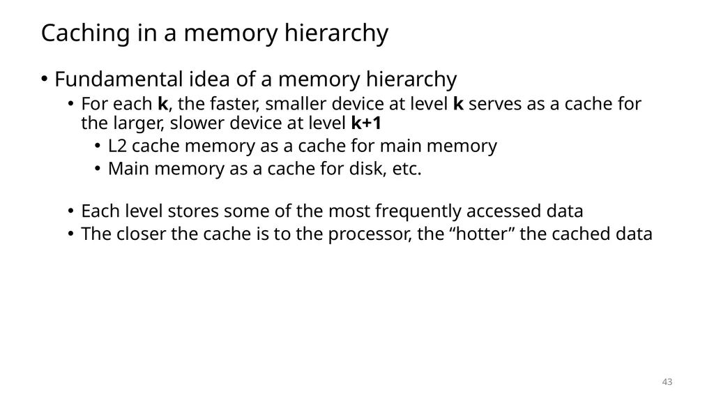 Lecture 12 Memory Hierarchy CS213 – Intro to - slide 42 of 55