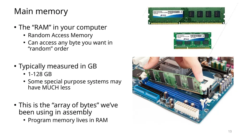 Lecture 12 Memory Hierarchy CS213 – Intro to - slide 13 of 55