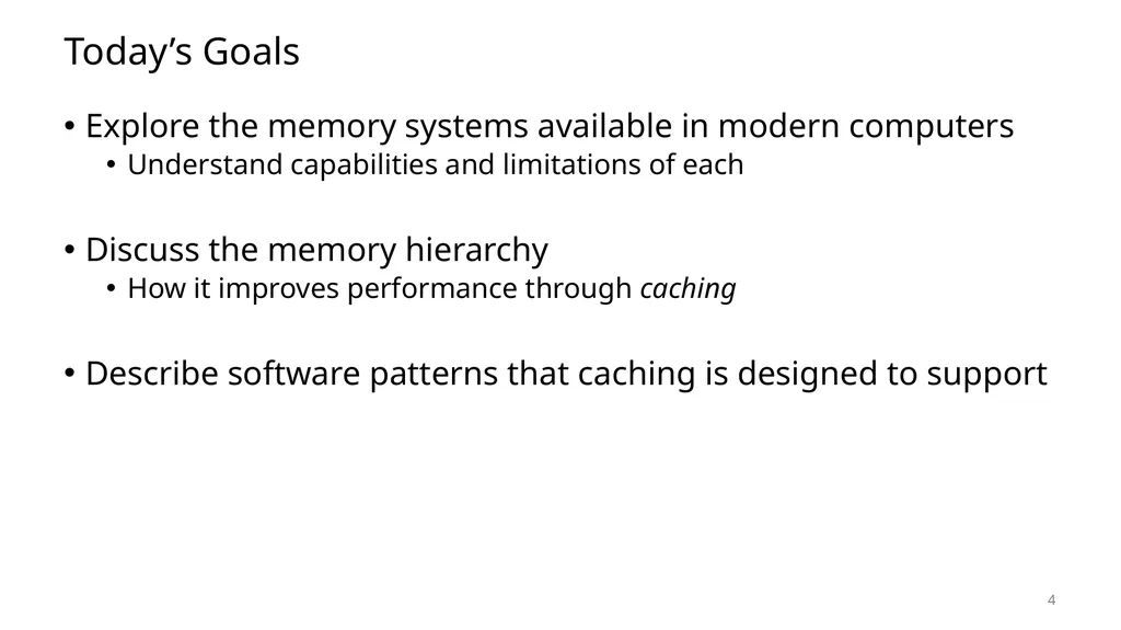 Lecture 12 Memory Hierarchy CS213 – Intro to - slide 4 of 55