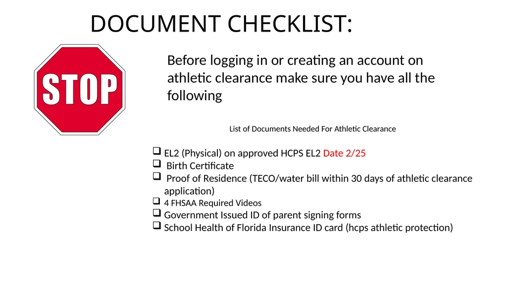 LENNARD HIGH SCHOOL Athletic Paperwork Directions - slide 11 of 29