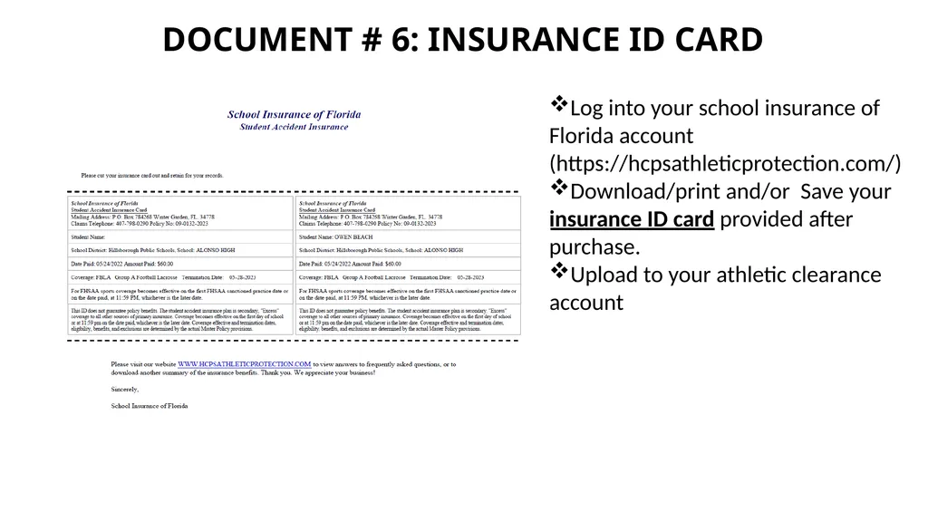 LENNARD HIGH SCHOOL Athletic Paperwork Directions - slide 10 of 29