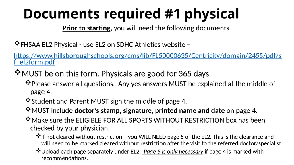 LENNARD HIGH SCHOOL Athletic Paperwork Directions - slide 3 of 29