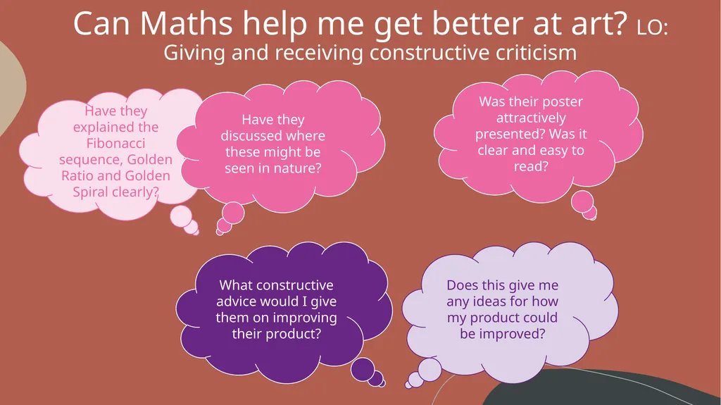 Can Maths help me get better at Art? LO: - slide 33 of 34