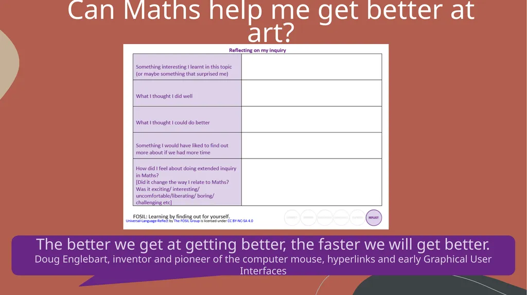 Can Maths help me get better at Art? LO: - slide 34 of 34