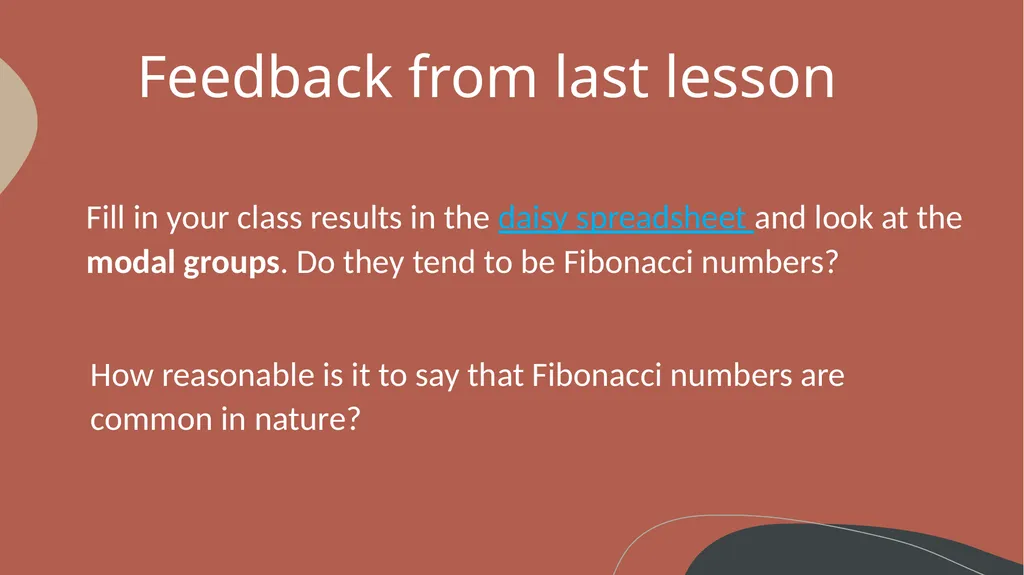 Can Maths help me get better at Art? LO: - slide 24 of 34