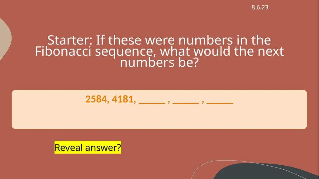 Can Maths help me get better at Art? LO: - slide 10 of 34