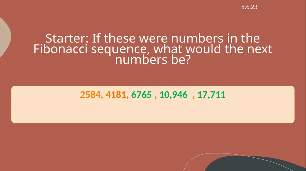 Can Maths help me get better at Art? LO: - slide 11 of 34