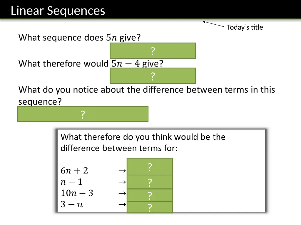 Year 7 :: Sequences Dr J Frost - slide 12 of 24