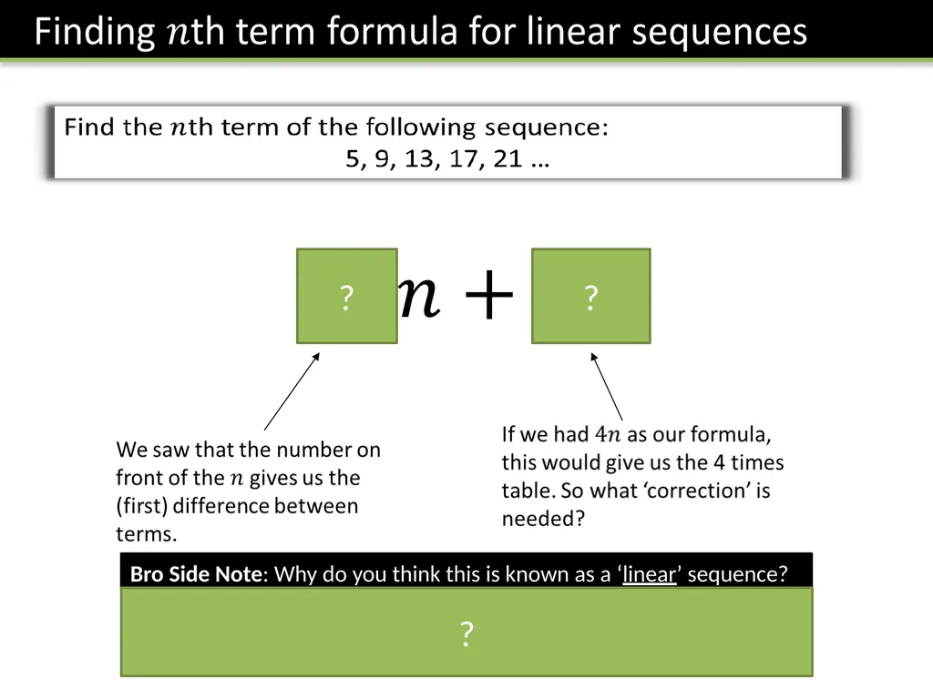 Year 7 :: Sequences Dr J Frost - slide 13 of 24