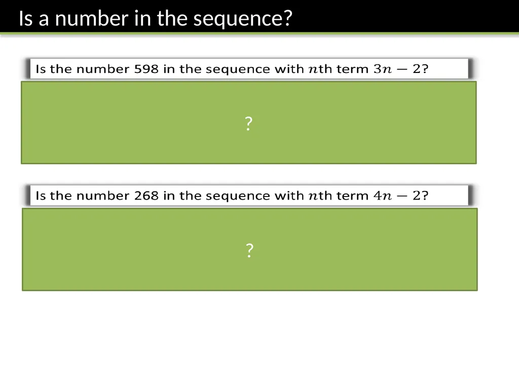 Year 7 :: Sequences Dr J Frost - slide 16 of 24
