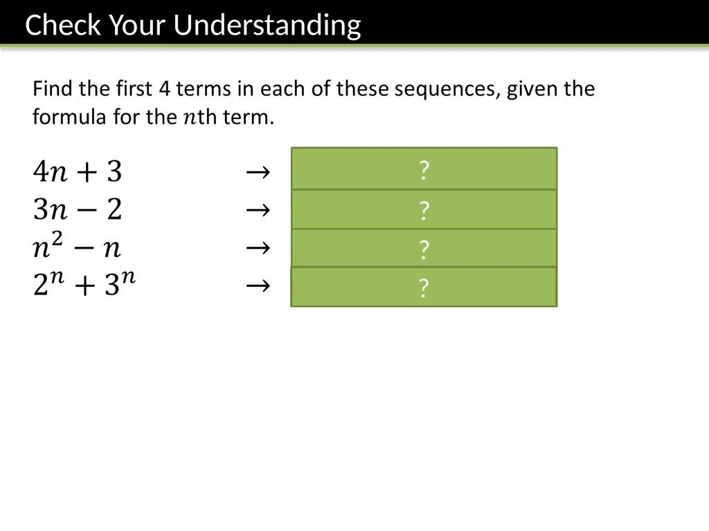 Year 7 :: Sequences Dr J Frost - slide 7 of 24