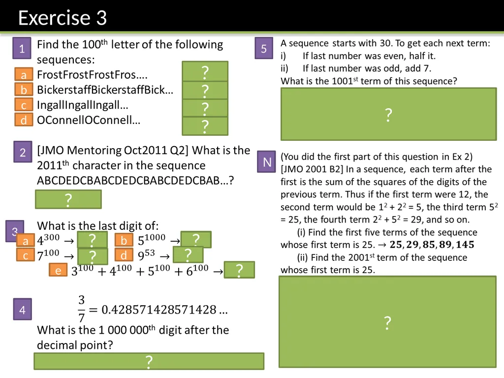 Year 7 :: Sequences Dr J Frost - slide 23 of 24