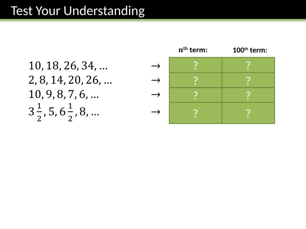 Year 7 :: Sequences Dr J Frost - slide 15 of 24