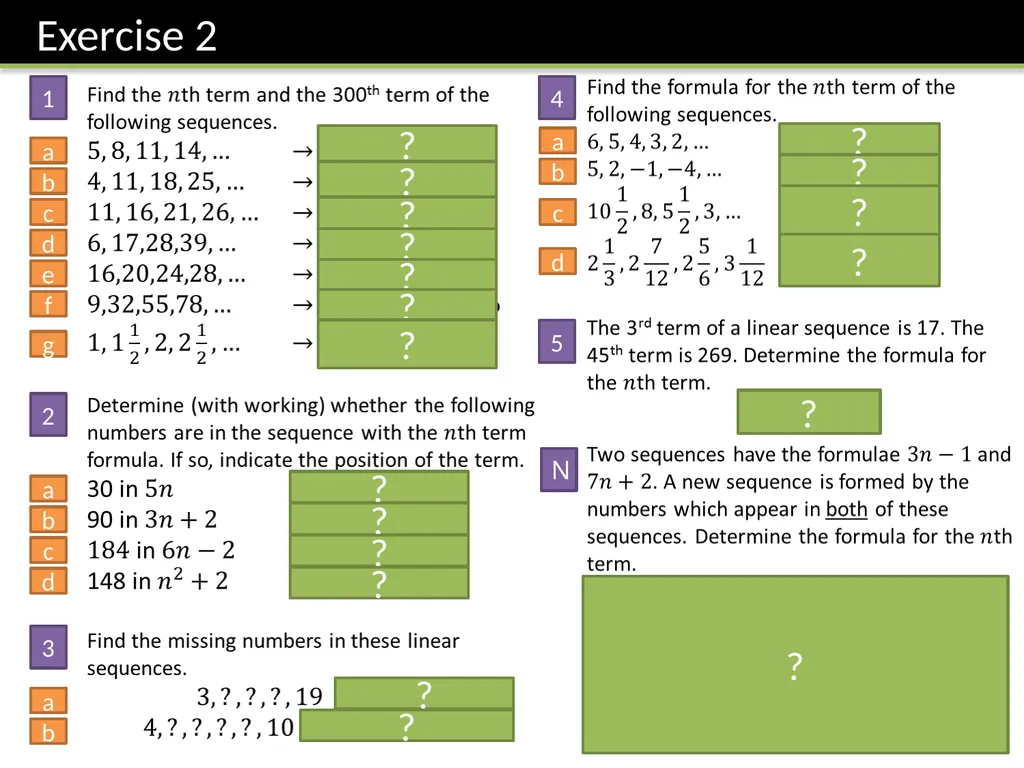 Year 7 :: Sequences Dr J Frost - slide 17 of 24