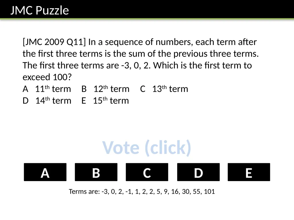Year 7 :: Sequences Dr J Frost - slide 5 of 24