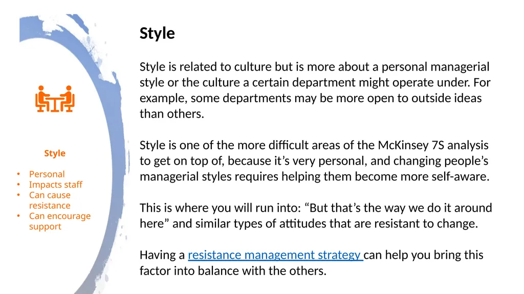 McKinsey 7S Framework (AGS Overview) Table of - slide 13 of 24