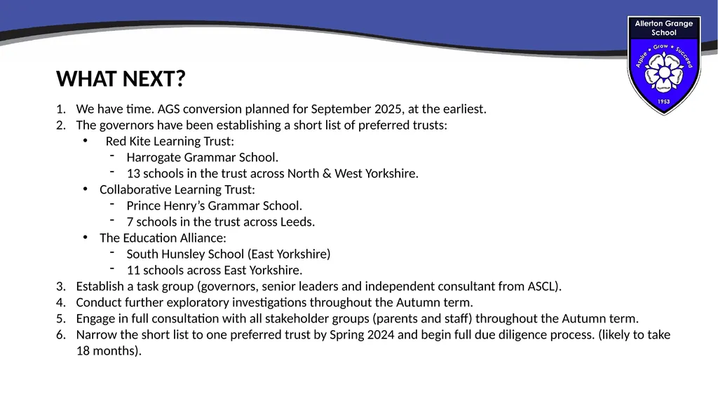 Parent consultation meetings 13th & 14th September - slide 7 of 9
