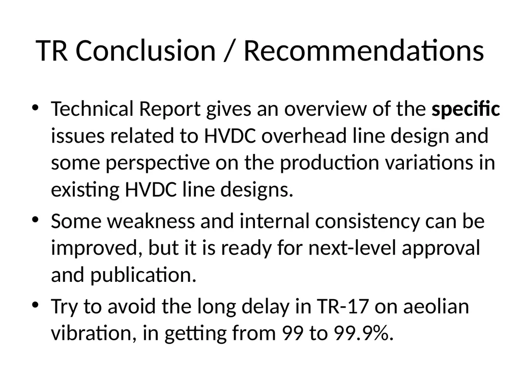 Progress in CIGRE Working Groups on Lightning and - slide 45 of 45