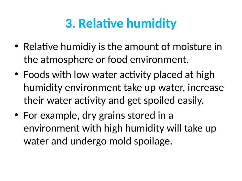 Factors affecting microbial growth in food (a) - slide 23 of 23