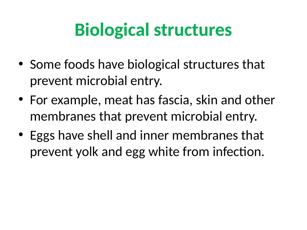 Factors affecting microbial growth in food (a) - slide 14 of 23