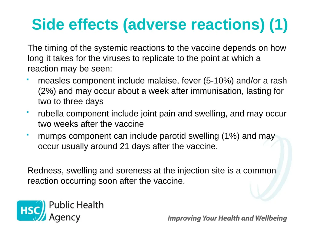 Measles, mumps and rubella Prepared by the PHA - slide 41 of 49