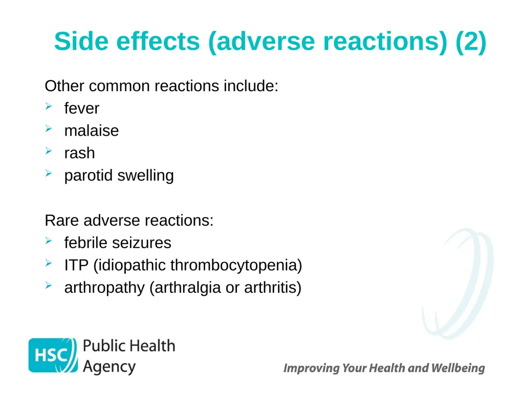 Measles, mumps and rubella Prepared by the PHA - slide 42 of 49