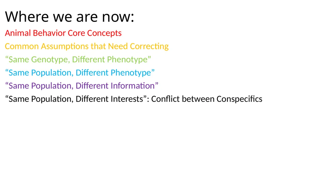 Where we’ve come so far… Animal Behavior Core - slide 6 of 16