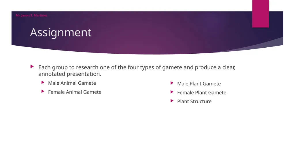 Gamete Formation Jason S. Martinez NIS Almaty - slide 13 of 19