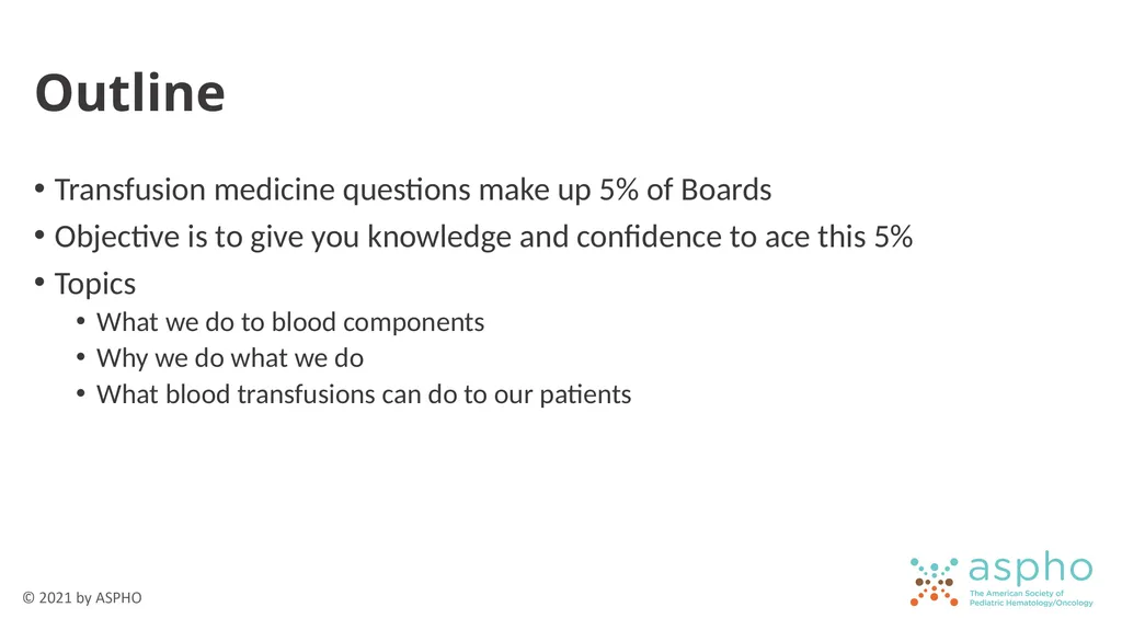 Transfusion Medicine Rachel S. Bercovitz, MD MS - slide 3 of 81