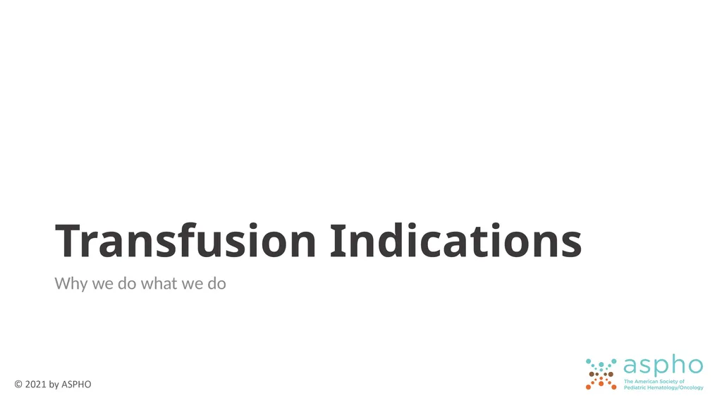 Transfusion Medicine Rachel S. Bercovitz, MD MS - slide 24 of 81