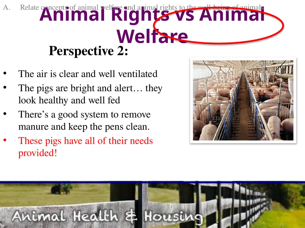 Animal Health & Housing Relate concepts of animal - slide 5 of 17