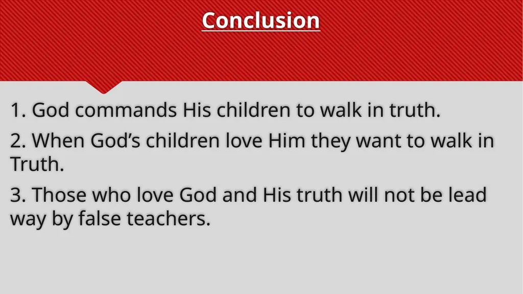 Truth directs “The Walk” John rejoiced when he - slide 23 of 24