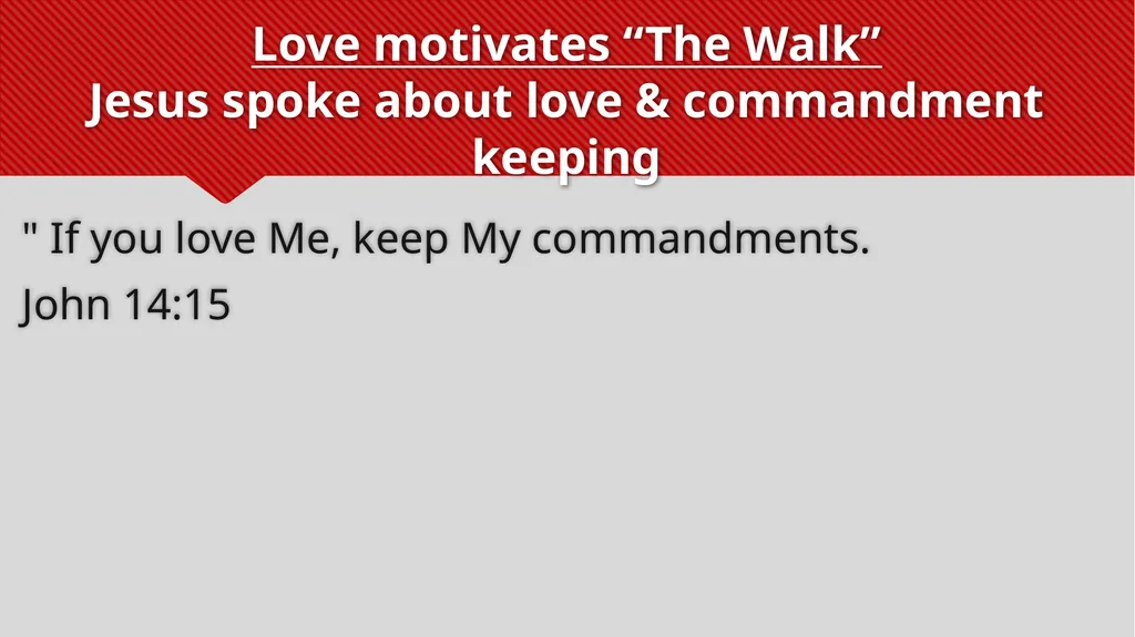 Truth directs “The Walk” John rejoiced when he - slide 12 of 24
