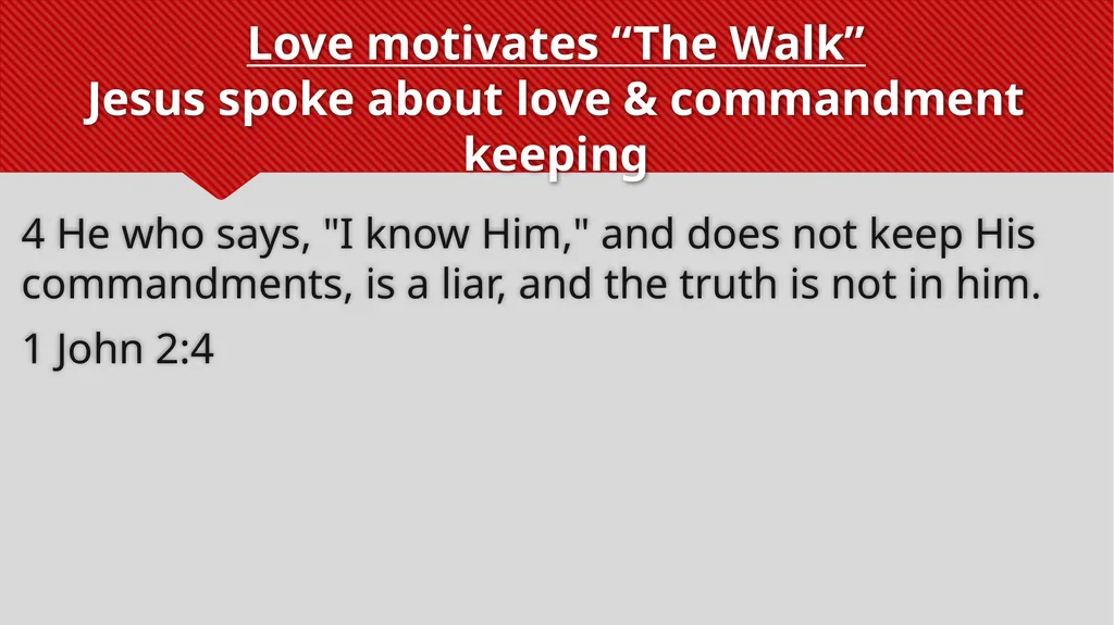 Truth directs “The Walk” John rejoiced when he - slide 13 of 24