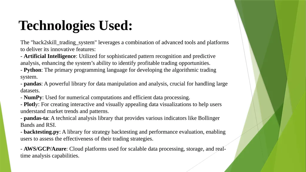 Team AnalyticAlliance Idea brief: Our project, - slide 6 of 11