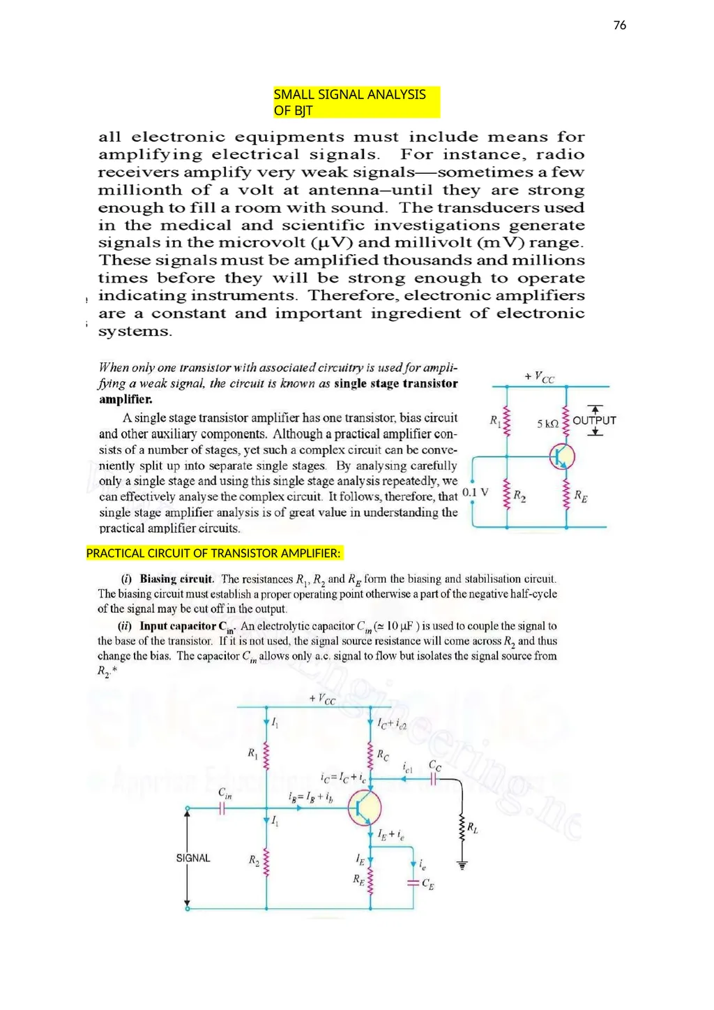 LECTURE NOTES SUBJECT: BASIC ELECTRONICS COURSE: - slide 74 of 104
