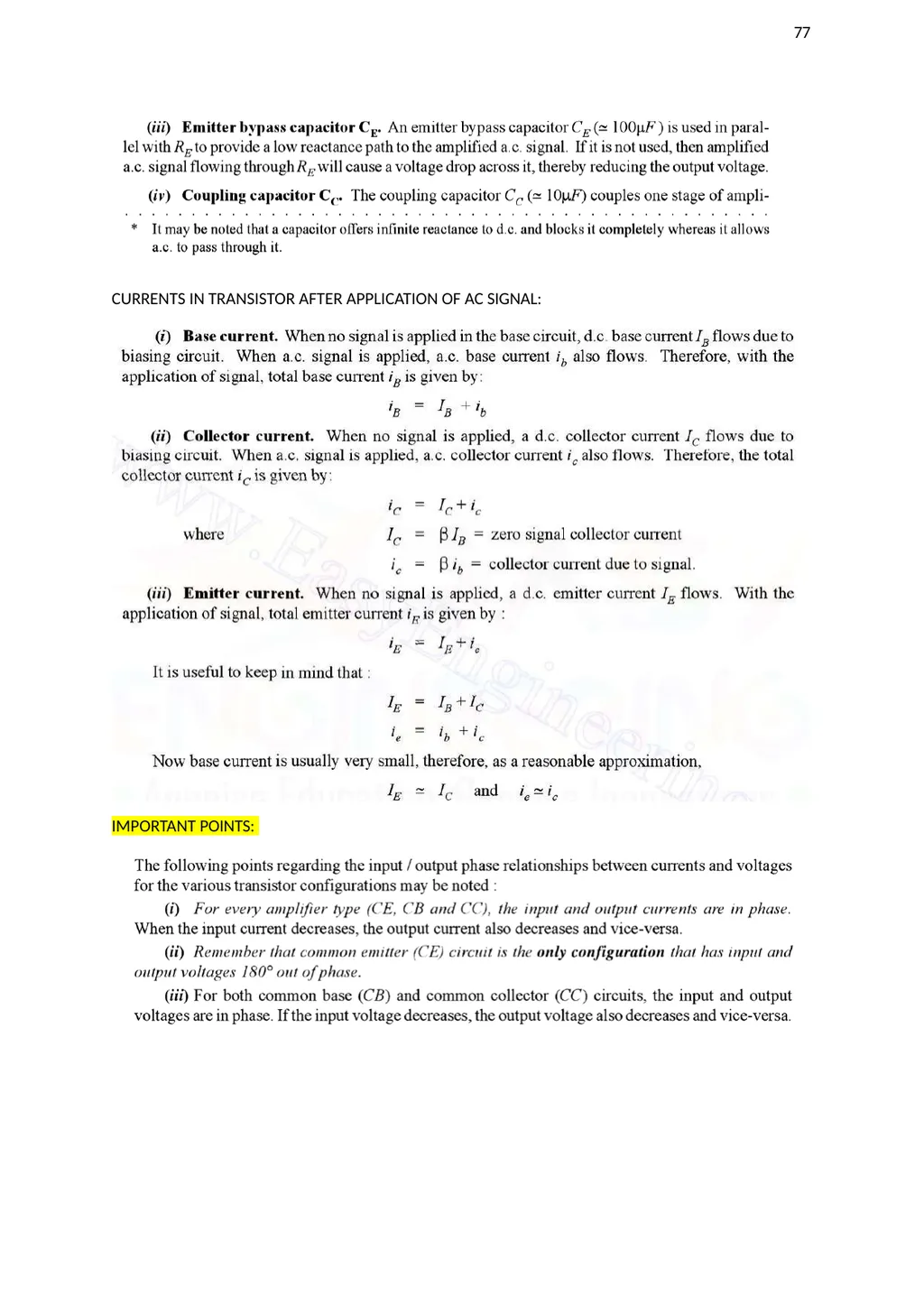 LECTURE NOTES SUBJECT: BASIC ELECTRONICS COURSE: - slide 75 of 104