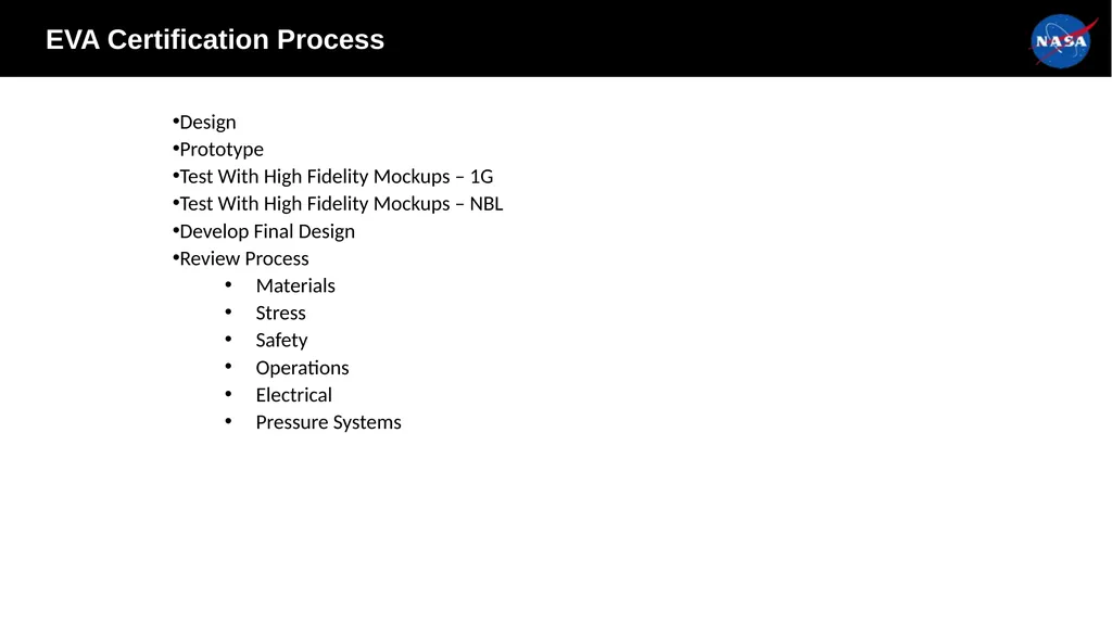 xEVA Compatibility Requirements Tamra George - slide 26 of 26