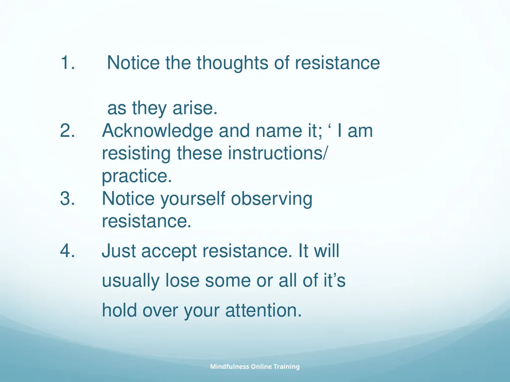 Mindfulness provides a tool for profound life - slide 58 of 103