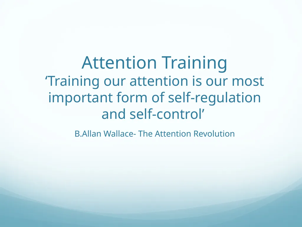 Mindfulness provides a tool for profound life - slide 11 of 103