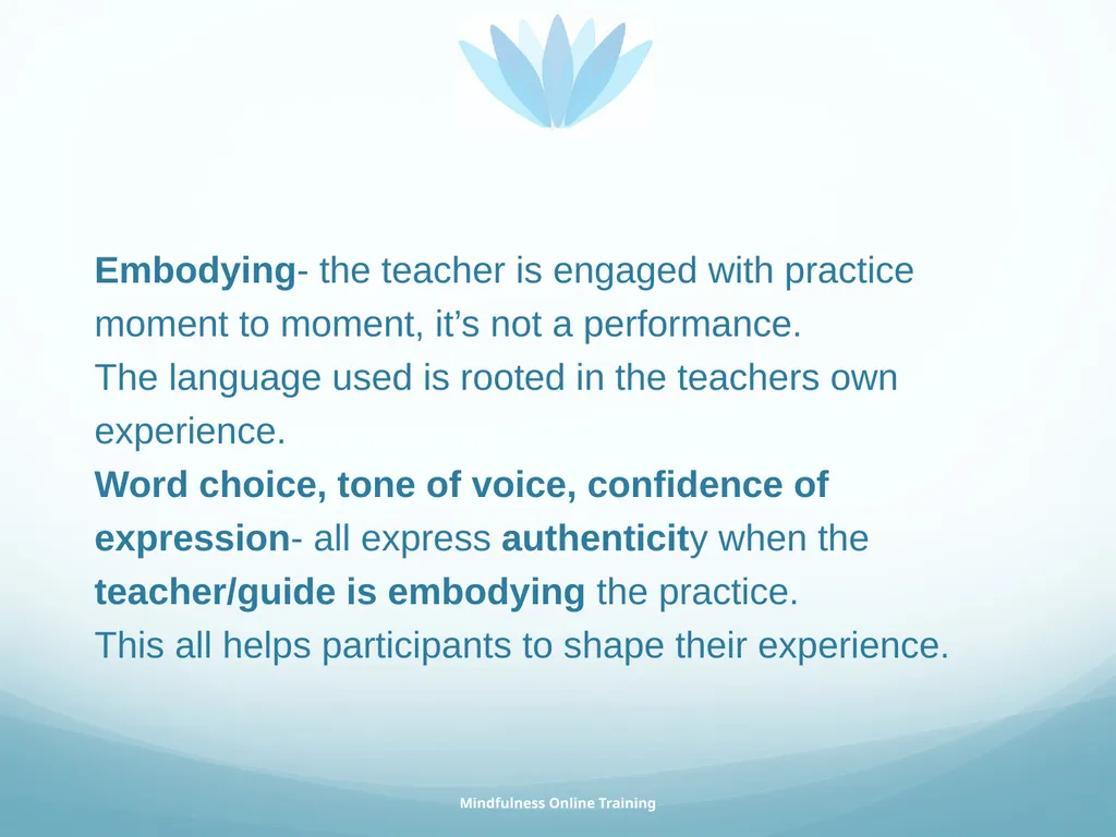 Mindfulness provides a tool for profound life - slide 99 of 103