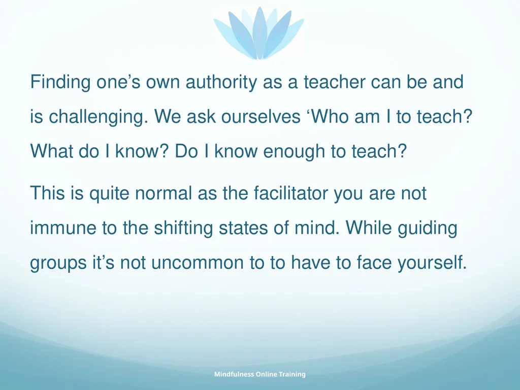 Mindfulness provides a tool for profound life - slide 83 of 103