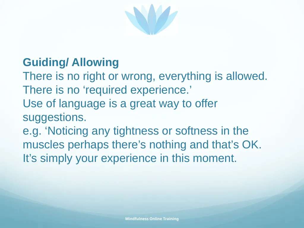 Mindfulness provides a tool for profound life - slide 95 of 103