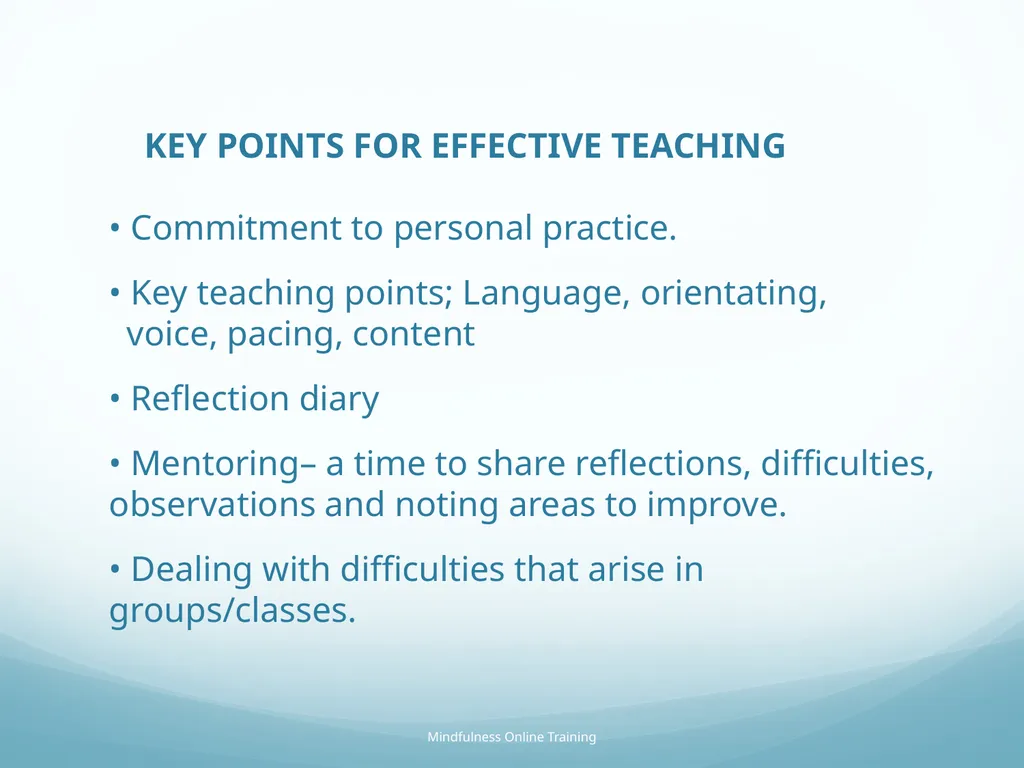 Mindfulness provides a tool for profound life - slide 88 of 103