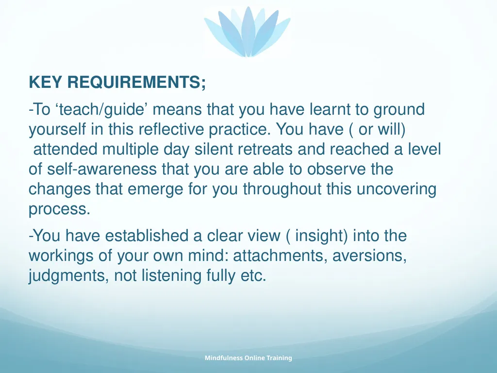 Mindfulness provides a tool for profound life - slide 85 of 103