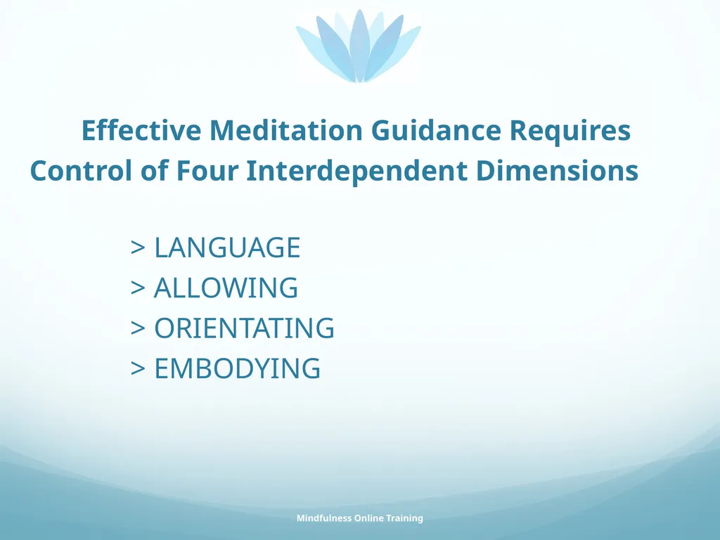 Mindfulness provides a tool for profound life - slide 89 of 103