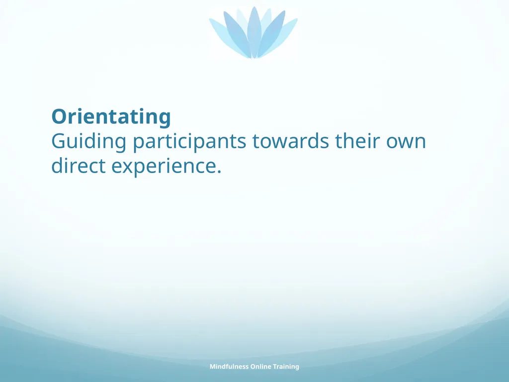 Mindfulness provides a tool for profound life - slide 96 of 103